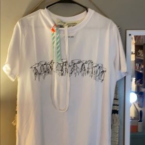 Off white with tags white shirt